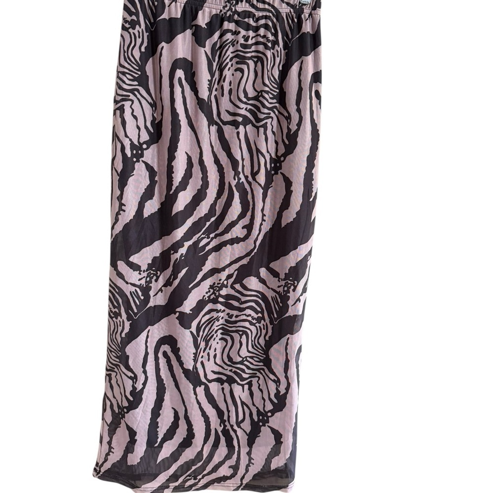 SHEIN Black Brown Zebra Print Pencil Skirt - Picture 5 of 10